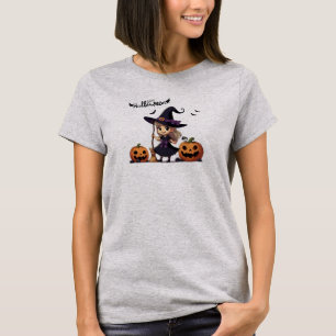 Camiseta Cura, bruja anime Halloween