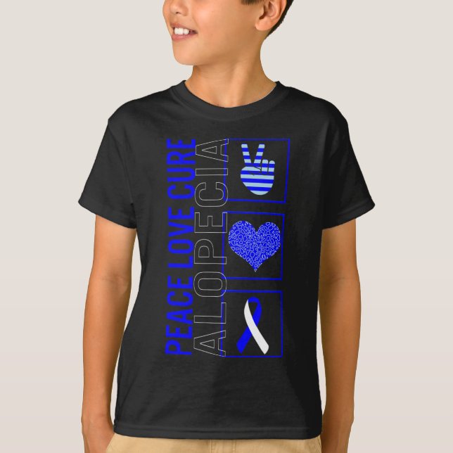 Camiseta Cura de amor por la paz Alopecia Cinta de la Conci (Anverso)