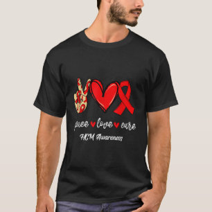 Camiseta Cura de amor por la paz Cardiomiopatía hipertrófic