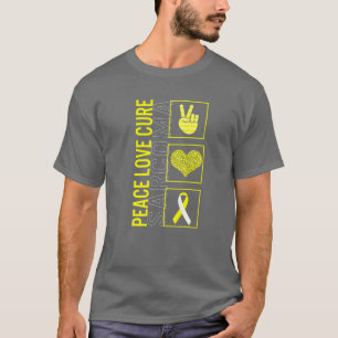 Camiseta Cura de amor por la paz Sarcoma Sensibilización Ci