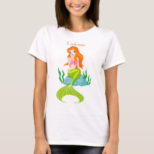 Camiseta Cura de la sirena de cabeza roja Thunder_Cove