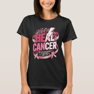 Camiseta Cura el Cáncer Cree en Dios Cristiano Cáncer de Se