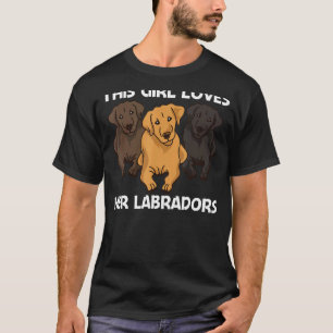 Camiseta Cura Labrador Para Chicas Niños Cachorros Animales