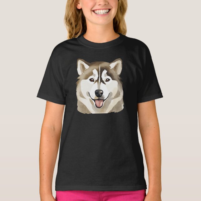 Camiseta Cura Siberian Husky Dog Wolf Funny huskies Perro M (Anverso)