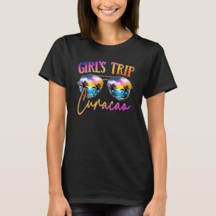 Camiseta Curacao 2022 Caribe Chicas Viaje gafas de sol Vera