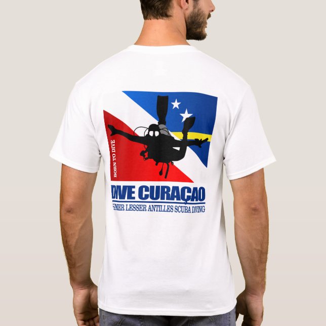 Camiseta Curacao de buceo DF2 T-Shirt (Reverso)