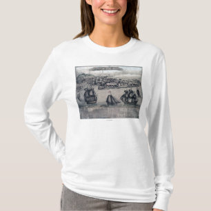 Camiseta CuracaoPanoramic MapCuracao, Países Bajos