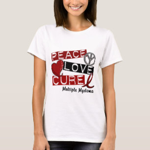 Camiseta CURACIÓN 1 del AMOR de la PAZ del mieloma múltip