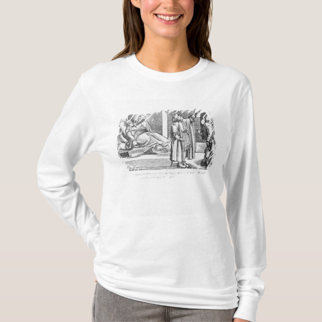 Camiseta Curación con la intercesión de una cura (Anverso)
