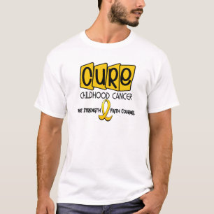 Camiseta CURACIÓN de la conciencia del cáncer de la niñe
