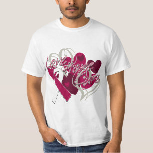 Camiseta Curación de la esperanza del amor del cáncer de