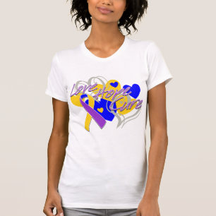 Camiseta Curación de la esperanza del amor del cáncer de