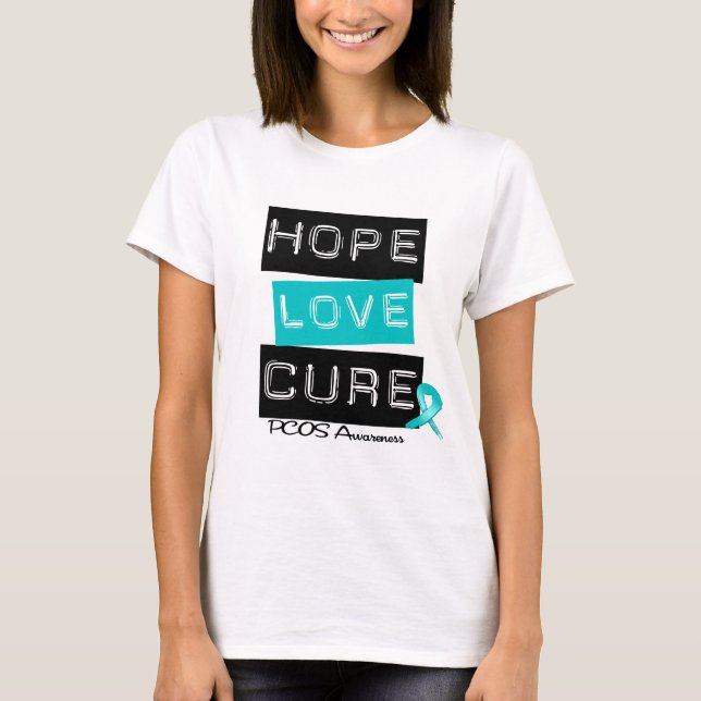 Camiseta Curación del amor de la esperanza de la conciencia (Anverso)