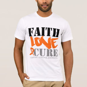 Camiseta Curación del amor de la fe de la leucemia