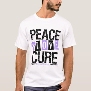 Camiseta Curación del amor de la paz del cáncer