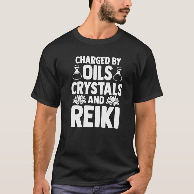 Camiseta Curación Espiritual Cargada Por Los Cristales De A (Anverso)