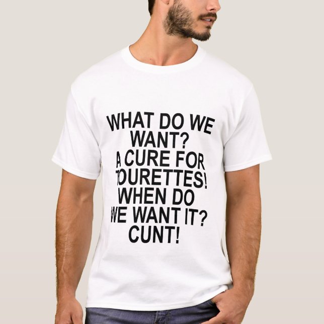 Camiseta Curación para el humor T-Shirt.png de Tourettes (Anverso)