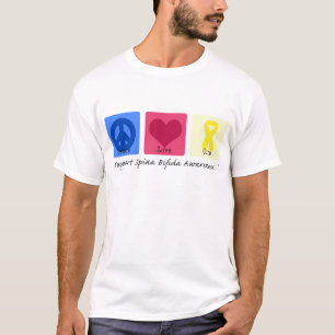 Camiseta Curación Spina del amor de la paz bífido
