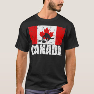 Camiseta Curado de Bandera Canadiense para el Día de Canadá