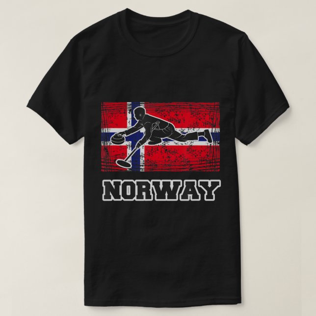 Camiseta Curado de la bandera de Noruega (Diseño del anverso)
