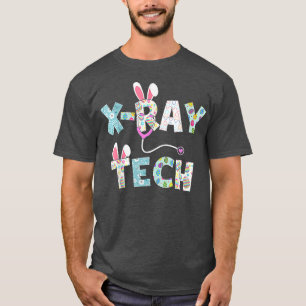 Camiseta Curado Easter X Ray Tech Enfermera Conejito Orejas