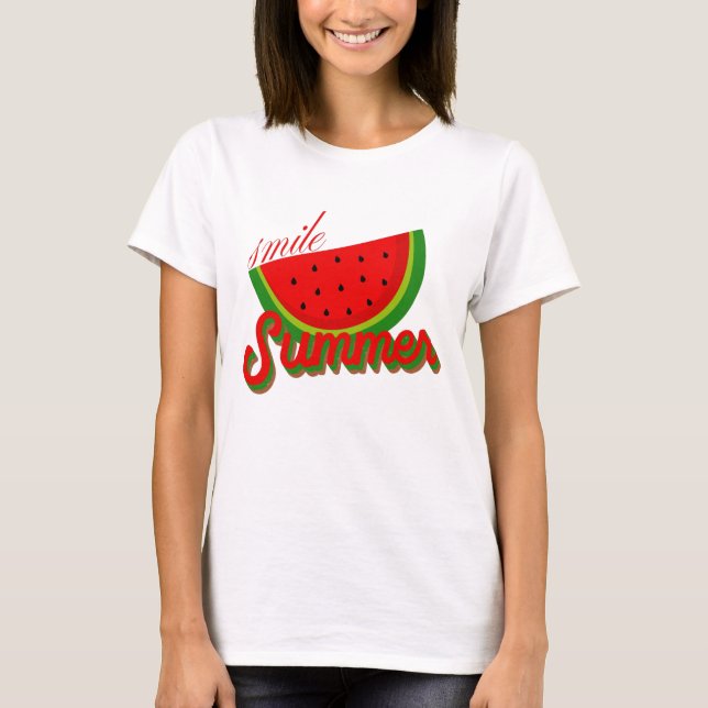 Camiseta Curado verano Vacay Mode chil sandía (Anverso)