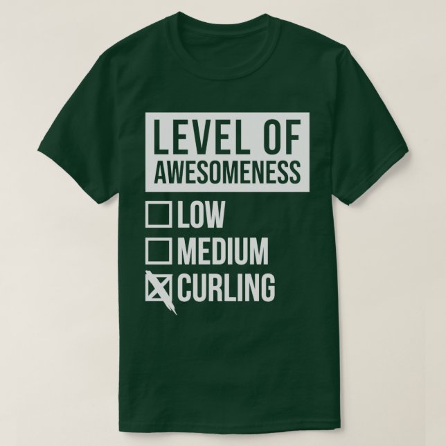 Camiseta Curando Gracioso Nivel de Curling para Mujeres (Diseño del anverso)