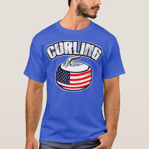 Camiseta Curando la bandera estadounidense de EE.UU.