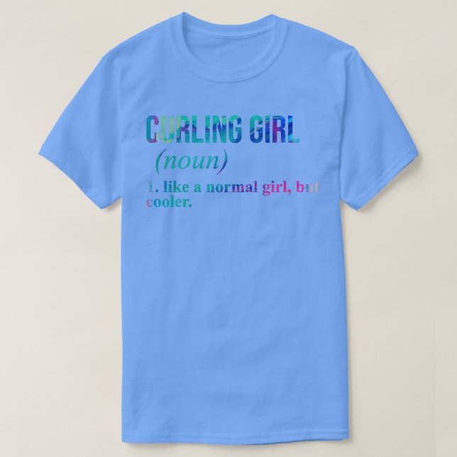 Camiseta Curando la definición divertida del Chica en acuar (Diseño del anverso)