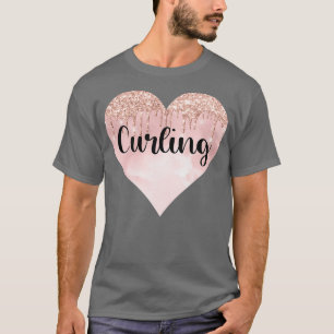 Camiseta Curando regalos chicas purpurina corazón