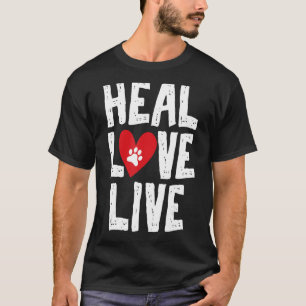Camiseta Curar amor en vivo Chiste de humor técnico veterin