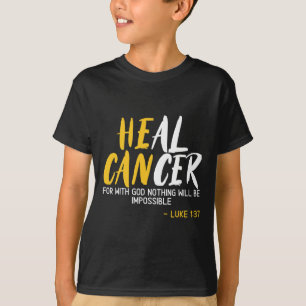 Camiseta Curar el cáncer infantil Concienciación sobre el c