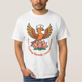 Camiseta Curar Fénix-De Flamas Curadoras, Flores Cuidadosas