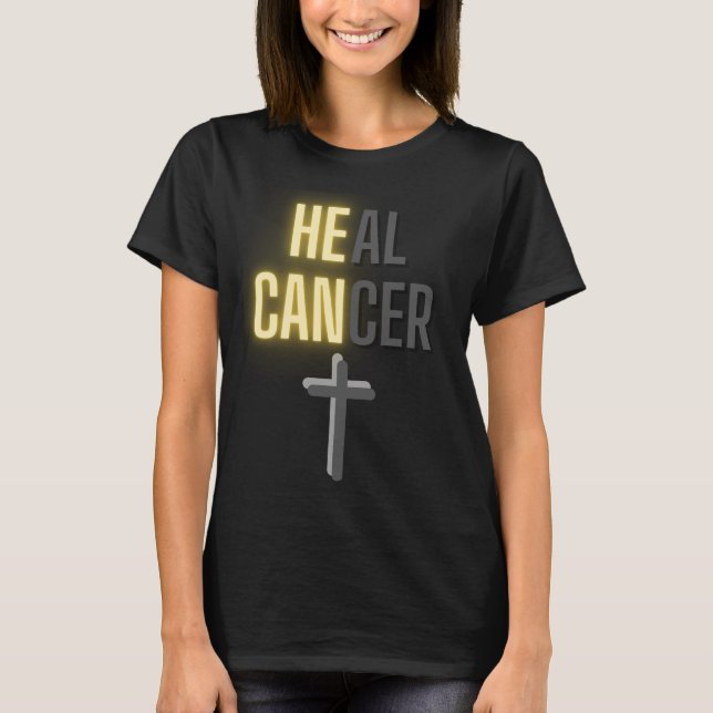 Camiseta Curar Tee de Cáncer Infantil (Anverso)
