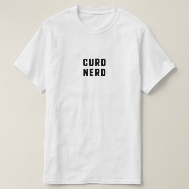 Camiseta Curd Nerd Cheese (Diseño del anverso)