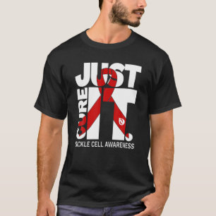 Camiseta Cure Cure Sickle Cell Awarbon Ribbon