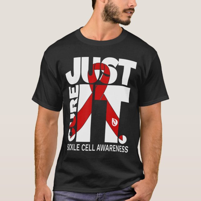 Camiseta Cure Cure Sickle Cell Awarbon Ribbon (Anverso)
