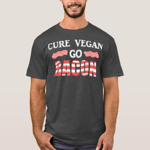 Camiseta Cure Cure Vegan Go Bacon Regalo Vegetariano Keto M