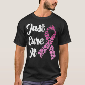 Camiseta Cure it Breve Cancer Awareness Pink Ribbon Z