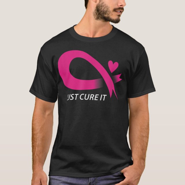 Camiseta Cure It Pink Breaking Cancer Awareness Ri (Anverso)