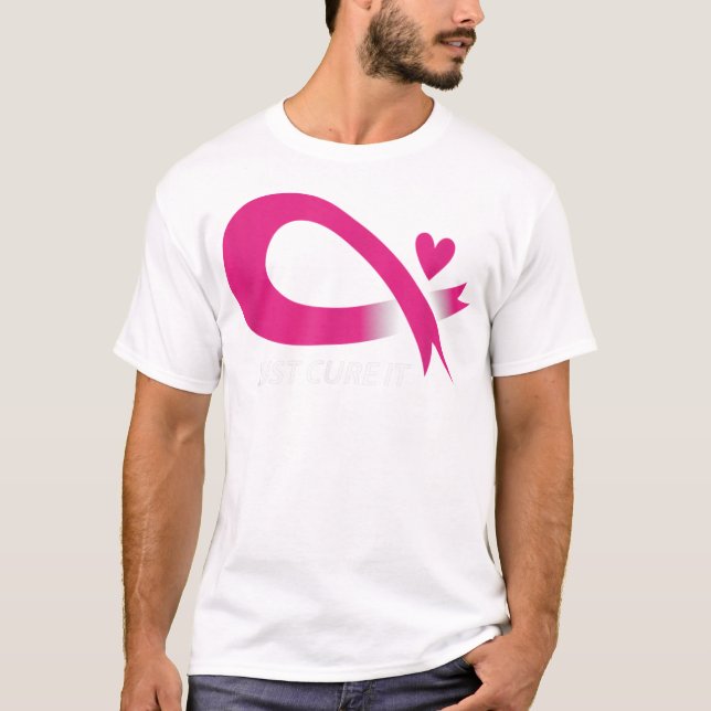 Camiseta Cure It Pink Breaking Cancer Awareness Ri (Anverso)