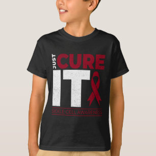Camiseta Cure It Sickle Cell Anemia Scd Awareness Ribb