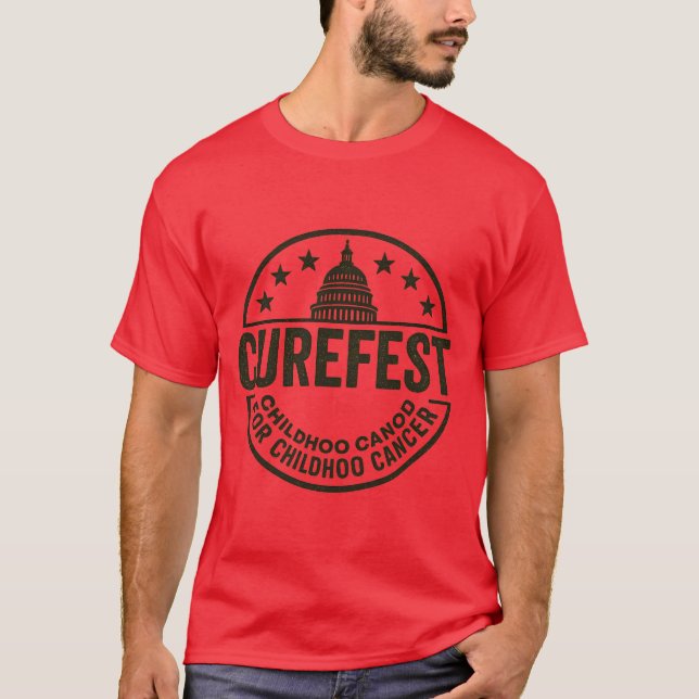 Camiseta CureFest para el cáncer infantil (Anverso)