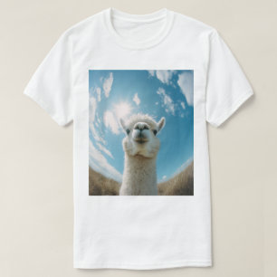 Camiseta Curiosa Alpaca bajo el sol