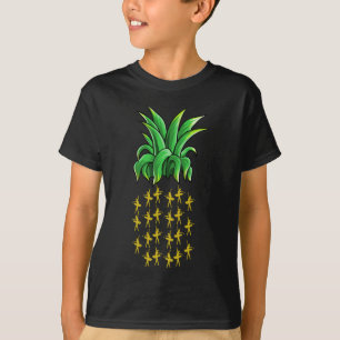 Camiseta Curiosa bailarina de ballet Pineapple Fruit Lover 