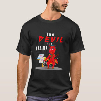 Camiseta Curiosa Biblia Cristiana Versos El Diablo Es Un Me