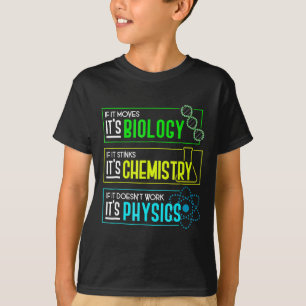 Camiseta Curiosa Biología Química Física Nerd Ciencia