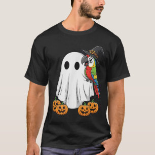 Camiseta Curiosa calabaza de loro fantasma Halloween niños 