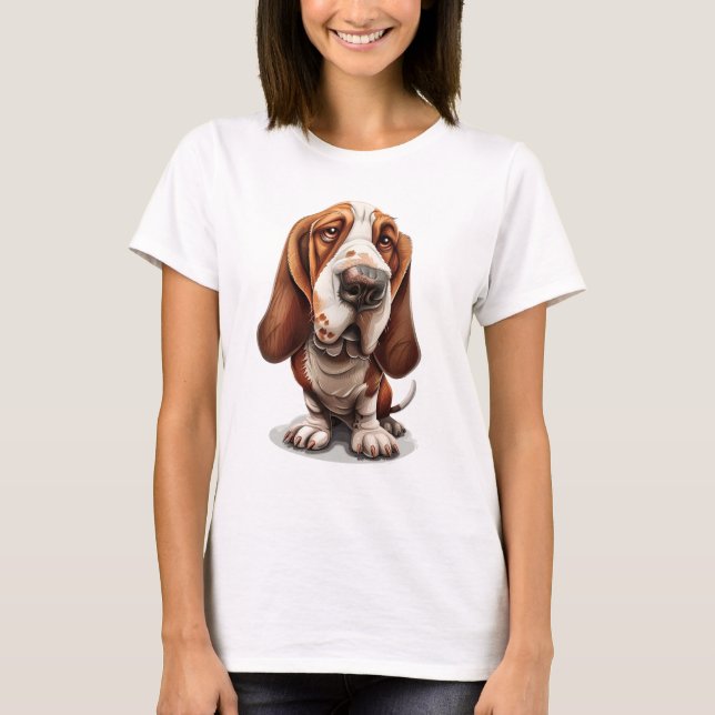 Camiseta Curiosa Caricatura Personalizado Elegante De Un Ba (Anverso)