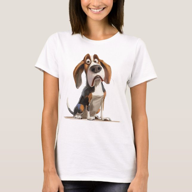 Camiseta Curiosa Caricatura Personalizado Elegante De Un Ba (Anverso)